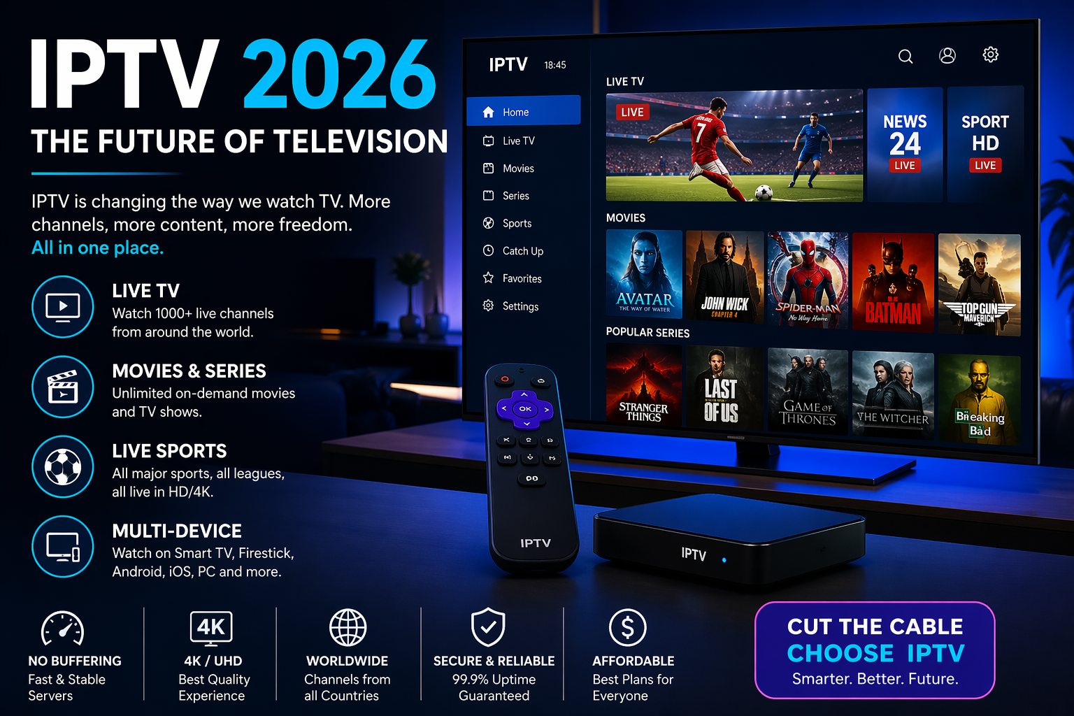 🔥 IPTV 2026: The Silent Revolution That’s Replacing Cable Forever