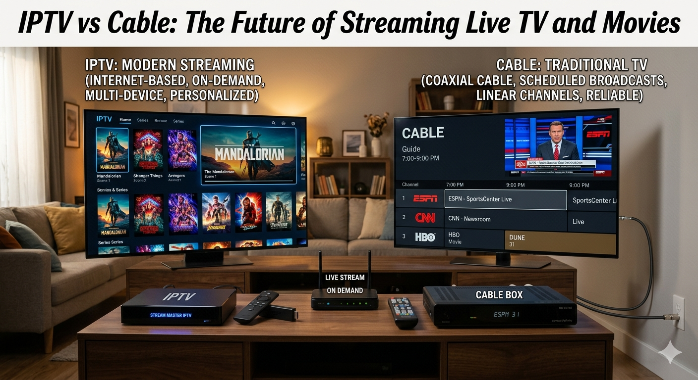 IPTV vs Cable: The Future of Streaming Live TV and Movies