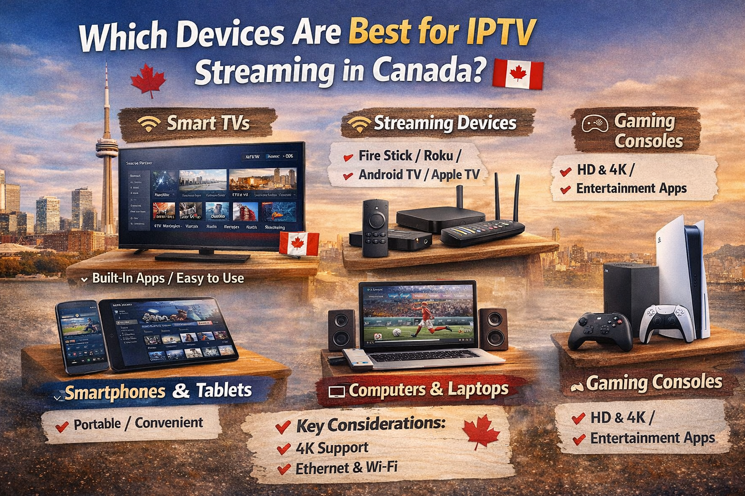 Which Devices Are Best for IPTV Streaming in Canada?